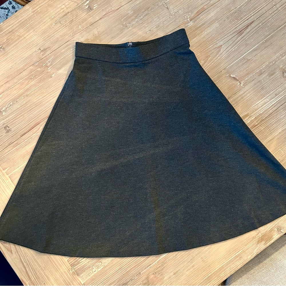 Ann Taylor Charcoal A-Line Skirt